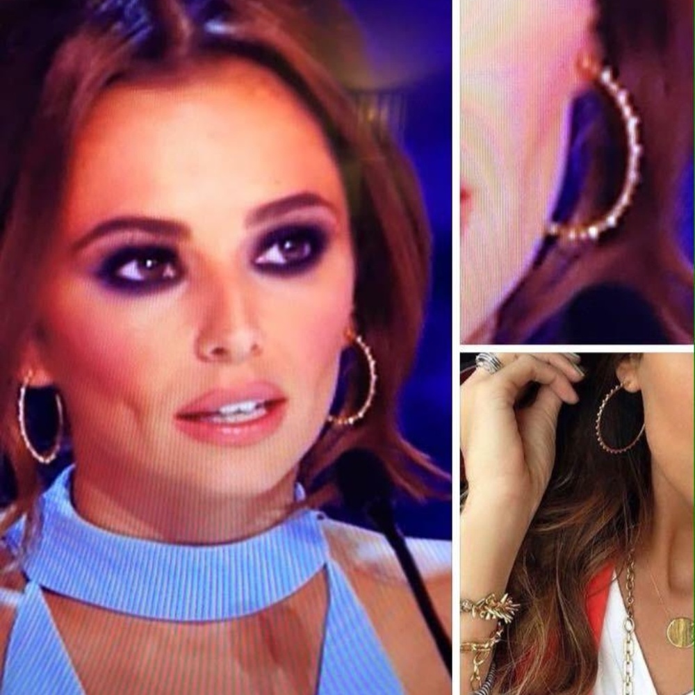 :: Stella & Dot Retired [GOLD] Isadora Hoops - Picture 7 of 11